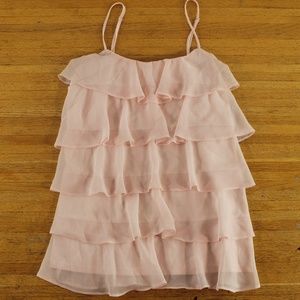 Candie's Light Pink Ruffle Tank Top